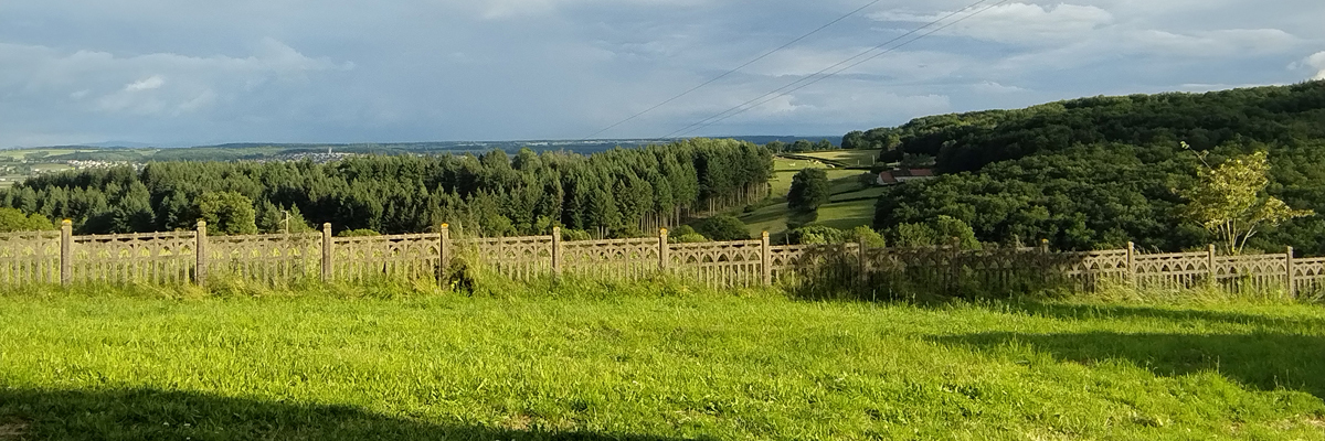 La maison et la route direction sud